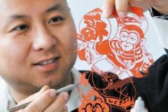剪纸迎猴年(图)
