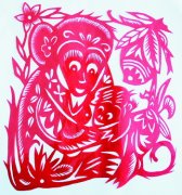 剪出百猴图新年送祝福