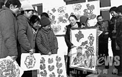 太谷县民间剪纸艺人作品播海外(图)