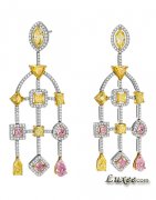 Dita Von Teese佩戴ASTER MA高级珠宝定制Lady Tears耳环出席北京长安街W酒店全球首映礼