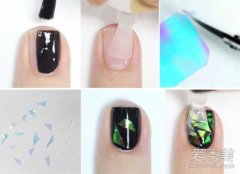 DIY时髦美甲：韩国碎玻璃美甲+英国喷雾指甲油