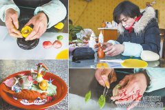 观海卫巧手王阿姨小巧面塑展现大千世界