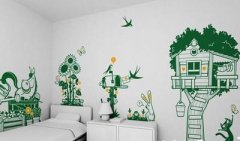电视墙彩绘图片 DIY设计生动墙面