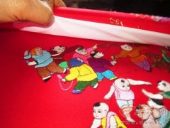 虎头鞋百子贺寿图 澄城刺绣绣出多彩世界