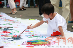 西安咸阳汉中三地联动 百位小朋友画丝路