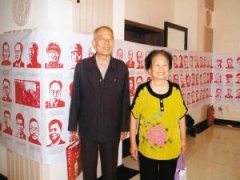 72岁老人创作21米长《抗日英雄谱》 历时4个月