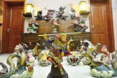 天津＂泥人王＂彩塑源于庙宇彩塑 传承3代有百年历史