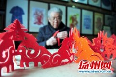 扬州剪纸遍地开花 《百羊图》春节亮相瑞士瑞典