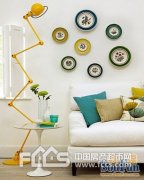 盘子总动员，收藏盘变身家装魅力饰物，diy开辟自家挂墙