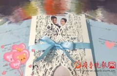 吴奇隆刘诗诗婚礼请柬曝光小清新 盘点明星婚礼请帖:高圆圆赵又廷剪纸风 (图