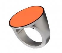 潮男专属 摩登多彩色戒