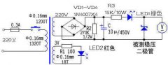 制稳压二极管测试器电路图