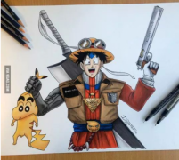 神图！一张图藏了17个动漫人物？网友列出14个答案（图）