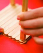 简易花架 冰棒棍制作的小清新花架教程