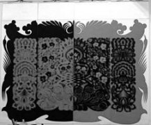 去美术馆看剪纸展(组图)