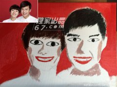 邓超晒巨幅结婚照告白孙俪 5年情路逗比温馨照(1)