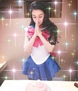 Angelababy庆生变身美少女战士月野兔 漂亮又可爱(图)