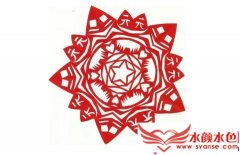 剪纸团花_吉祥如意团花