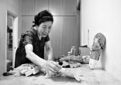 种下蒲葵做成扇子八旬DIY达人获赞(图)