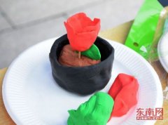 凤凰、蜗牛、鲸鱼 宁德师院学生创意面塑引围观