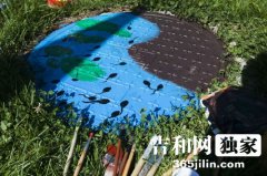 “长春友谊公园涂鸦比赛” 市民争相展示涂鸦手艺