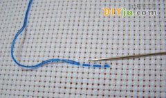 十字绣起针收针图解教程