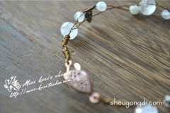 唯美的绕线手镯DIY 串珠绕线手镯手工制作