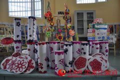 汤原农场幼儿园废物再利用扮美新学期