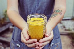 浪漫温馨的罐头瓶蜡烛diy教程