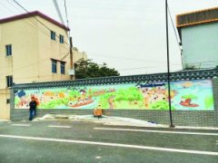 黄埔区长洲街创意绘画墙等你来合影(图)