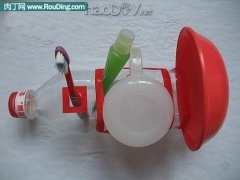diy塑料饮料瓶改造稀洗漱工具收纳盒