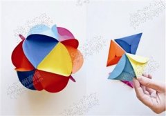 创意折纸彩球DIY