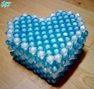 DIY手工串珠爱心首饰盒创意首饰盒可爱盒子亚克力盒子╭★肉丁网