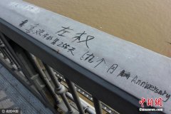 “国保”武汉长江大桥屡遭涂鸦(图)