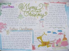 2016有关圣诞节手抄报内容：圣诞贺卡的起源