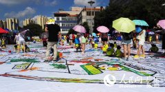 佛山祖庙丰收街创作最大传统文化涂鸦作品