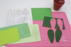 给家里添一抹常绿 巧手自制纸艺盆栽