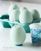 DIY彩色蛋形蜡烛