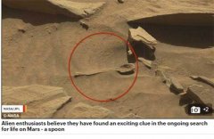 火星照片中惊现形似汤匙物品 是错觉吗？