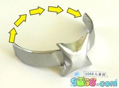 漂亮的星星戒指手工折纸图解图在线学习
