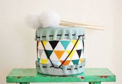 易拉罐手工制作超萌的精美小皮鼓