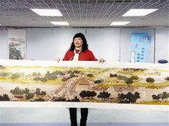 十字绣达人师爱云三年绣成六米《清明上河图》