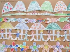 二十几款纸链简易教程，手牵手心连心