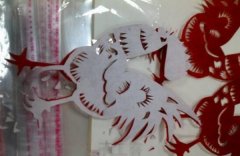 大公鸡的剪纸图案与图解教程