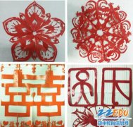 迎新年 郑州二中学子用传统剪纸艺术剪出满园春色