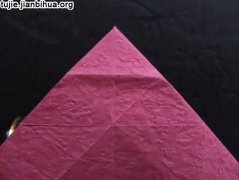 纸玫瑰花折纸图解教程