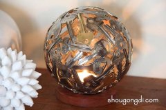 旧钥匙变废为宝DIY制作金属风手工艺品
