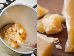 蜂蜡手工diy浪漫的蜡烛灯