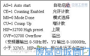 艾默生CTEV1000变频器输出脉冲频率信号Y2在ABPLC中的应用 图