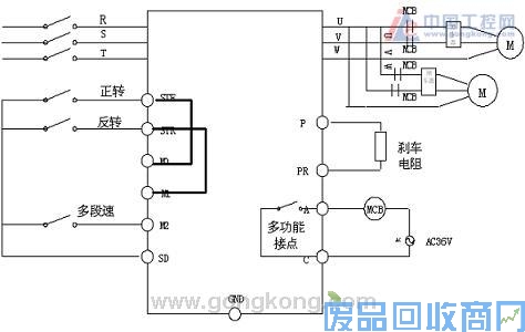 士林电机变频器在起重机械（行车）的应用 图